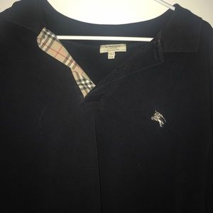 Burberry black polo